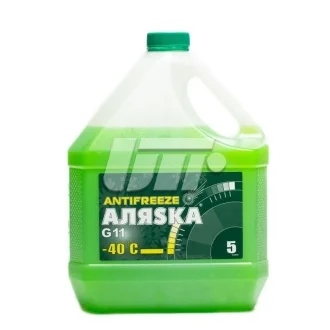 Антифриз АЛЯSКА ANTIFREEZE-40 (зеленый) Канистра 5л/4,9кг АЛЯSKA 5062