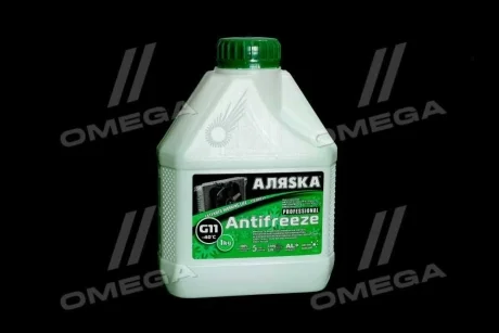 Антифриз АЛЯSКА ANTIFREEZE-40 (зеленый) Канистра 1л/0,98кг АЛЯSKA 5063