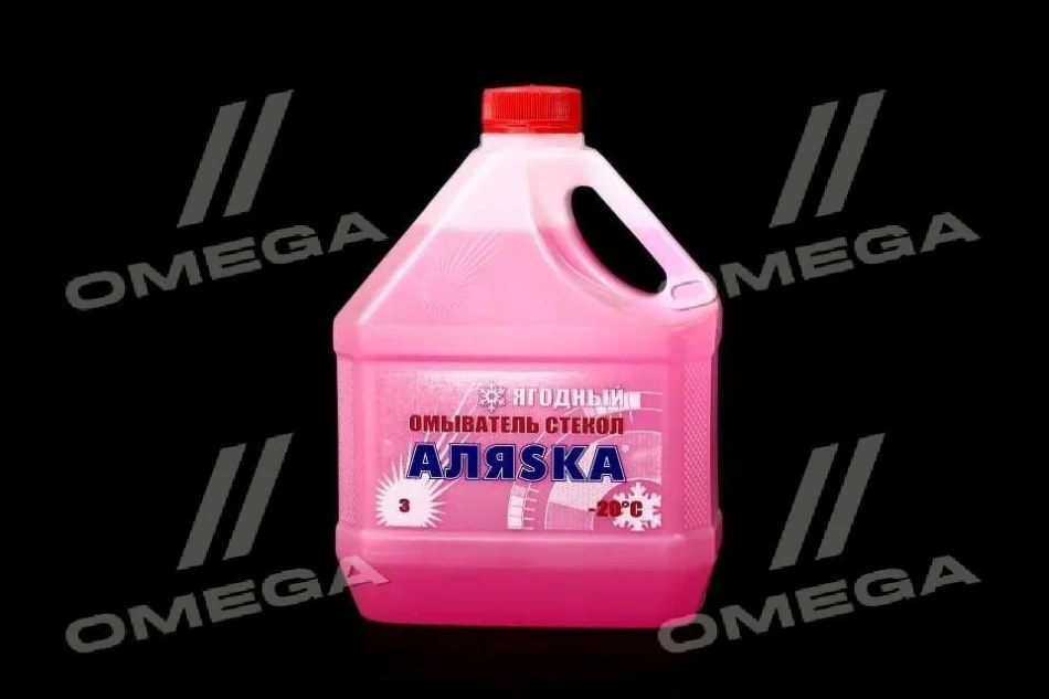 Омыватель стекла зимний АЛЯSКА Bubble gum (ягодный) -20С 3л АЛЯSKA 5361 (фото 1)