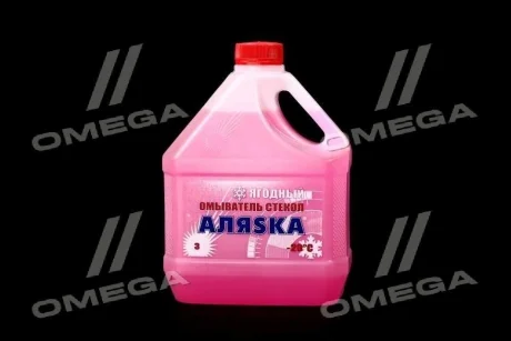 Омыватель стекла зимний АЛЯSКА Bubble gum (ягодный) -20С 3л АЛЯSKA 5361