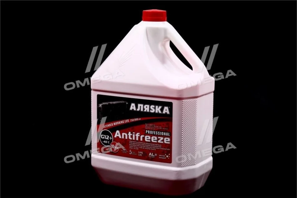 Антифриз АЛЯSКА ANTIFREEZE-40 (красный) Канистра 10л/9,83кг АЛЯSKA 5528 (фото 1)