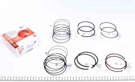 Кольца поршневые Daewoo Nexia 1.6 16V 86-05 (79.00mm/STD) (1.2x1.5x3,0) (к-кт 4 цилиндра) AMP PR-DAE-49-3538-000-SET