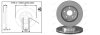 Диск тормозной передний (кратно 2) Suzuki Grand Vitara II (JT, TE, TD) (04/05-02 APLUS 61512AP (фото 1)