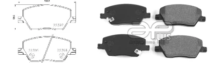 Колодки тормозные APLUS 71126BAAP