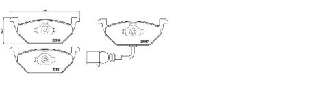 Колодки тормозные APLUS 71128BBAP