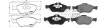 Колодки тормозные перед FORD FIESTA V Van (10/03-12/10) APPLUS APLUS 71148BAAP (фото 1)