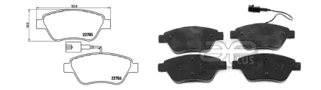 Колодки тормозные APLUS 71151BBAP