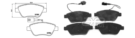 Колодки тормозные APLUS 71151BDAP