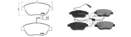 Колодки тормозные APLUS 71152BDAP