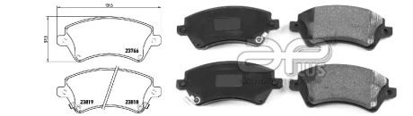 Колодки тормозные APLUS 71154BBAP