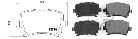 КОЛОДКИ ГАЛЬМІВНІ APLUS 71159BCAP