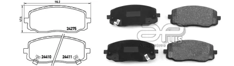 Колодки тормозные APLUS 71164BAAP