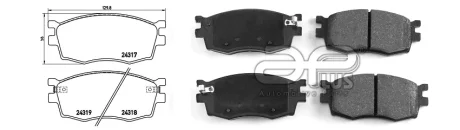 Колодки тормозные APLUS 71165BAAP