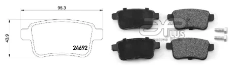Колодки тормозные задн RENAULT KANGOO Express (FW0/1_) (02/08-) APPLUS APLUS 71179BAAP