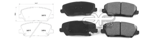 Колодки тормозные APLUS 71185BAAP