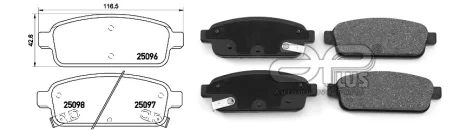 Колодки тормозные APLUS 71187AAP