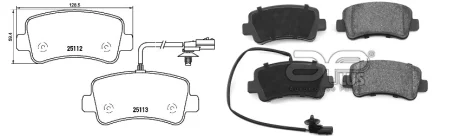 Колодки тормозные APLUS 71188AAP