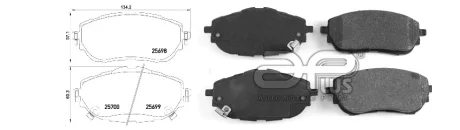 Колодки тормозные APLUS 71194BAAP