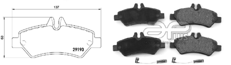 КОЛОДКИ ГАЛЬМІВНІ APLUS 71196CAP