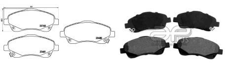 Колодки тормозные перед TOYOTA AVENSIS седан (_T25_) (04/03-11/08) APPLUS APLUS 71243BAAP