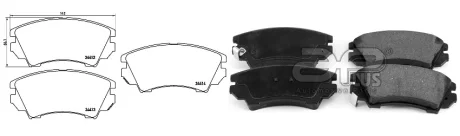 Колодки тормозные APLUS 71253BAAP