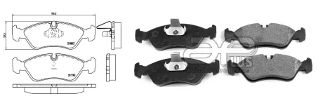 Колодки тормозные APLUS 71282BAAP