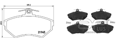 КОЛОДКИ ГАЛЬМІВНІ APLUS 71289AAP