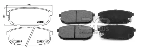 Колодки тормозные APLUS 71296AAP
