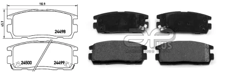 Колодки тормозные APLUS 71301BAAP