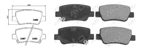 Колодки тормозные APLUS 71362AAP
