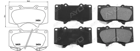 Колодки тормозные APLUS 71396AAP