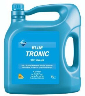 Олива моторна 10W-40 BlueTronic II 5L (4шт уп) ARAL 1529FA_