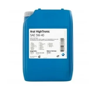 Масло моторное Aral HighTronic 5W-40 (20 л) ARAL 20633