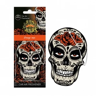 AROMA Ароматизатор Car Cellulose Dia De Los Muertos - Orange Man (24шт.) Aroma 10379