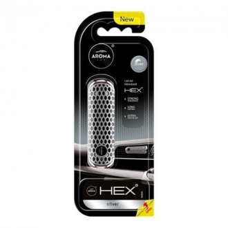 Ароматизатор на дефлектор Car HEX 10g - SILVER Aroma 83576