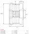 Муфта генератора AS AFP3078S (фото 4)