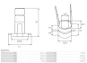 Колектор генератора AS ASL9072S (фото 3)
