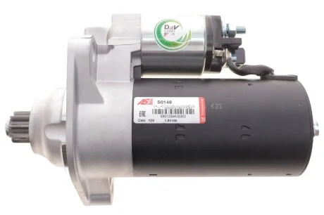 Стартер VW Golf III 2.8-2.9 VR6 /IV 2.3 V5 92-06 (12V/1.8kw) (z=9) AS S0146