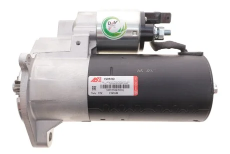 Стартер VW LT 28-46 II 2.5 SDI 96-06/Chevrolet Matiz 1.0 05-11 (2kw) (z=9) AS S0169