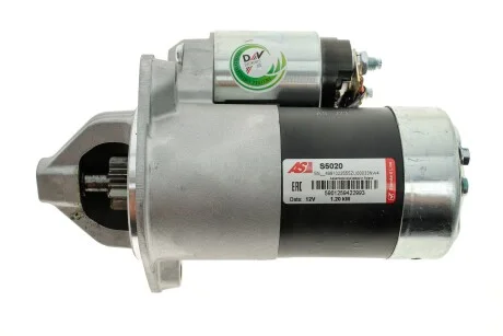 Стартер Mitsubishi L200/L300/Pajero 86-07 (12V/1.2kw) (z=8) AS S5020