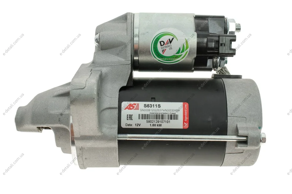 Стартер Toyota Fortuner 05-12 (12V/1.6KW) (z=9) AS S6311S (фото 1)