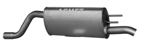 Задній. глушник,випускна сист. ASMET 05191 (фото 1)