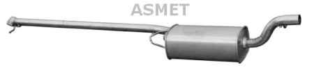 Передній глушник,випускна сист ASMET 07192