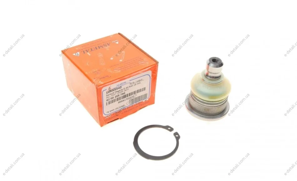 Опора шаровая (передняя/снизу) Renault Megane II/Scenic 02- (d=16mm) ASMETAL 10RN5540 (фото 1)