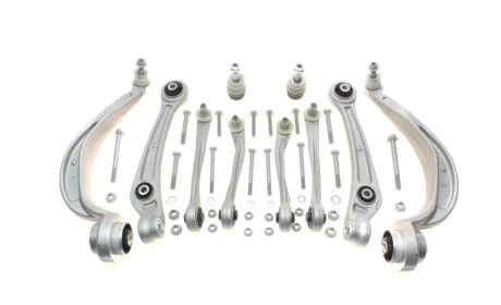 Комплект важелів підвіски (передньої) Audi A4/A6/Q5 1.8-4.2 07-18 (quattro) ASMETAL 13AU2512