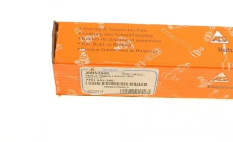 Тяга рулевая Renault Megane I 96-03 (L=254mm) ASMETAL 20RN3500