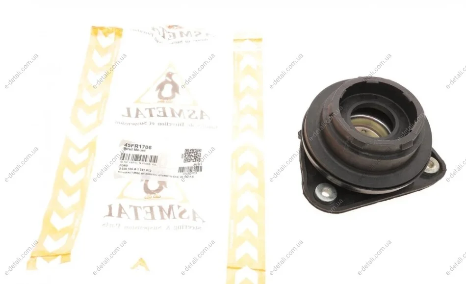 Подушка амортизатора (переднього) + підшипник Ford Kuga 09-/Mazda 3 03- ASMETAL 45FR1706 (фото 1)