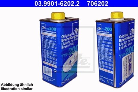 Рідина гальмівна DOT 4 BRAKE FLUID TYP 200 ATE 03.9901-6202.2