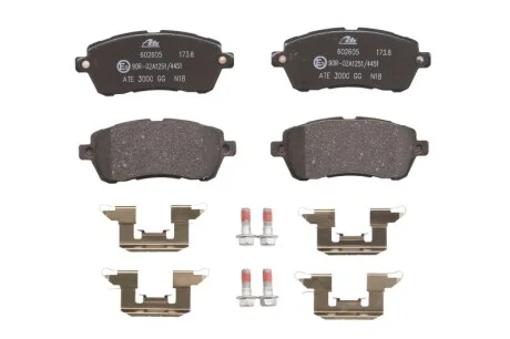 Колодки гальмівні (передні) Ford Fiesta 08- ATE 13046026052