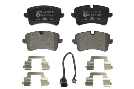 Колодки тормозные (задние) Audi A4/A5/A6/A7 07-15/Porsche Macan 14- (Lucas / TRW) (с датчиками) ATE 13.0460-2770.2